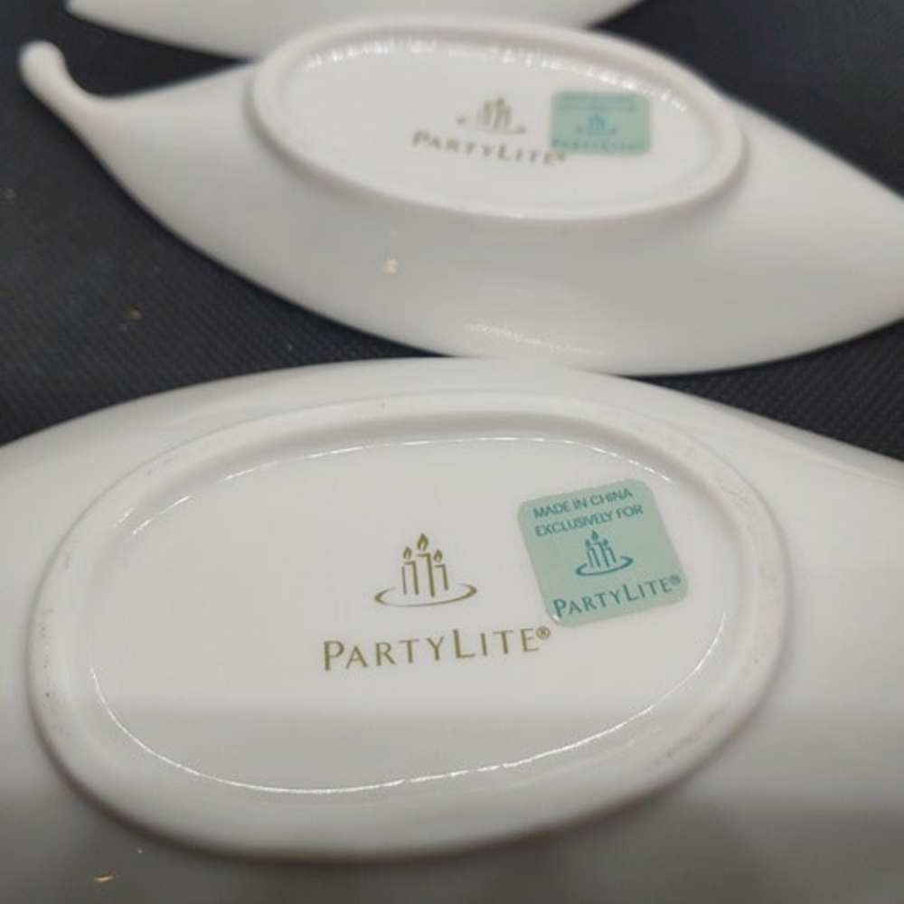 Partylite Ceramic Herbal Spring Nested Set - Picture 5 of 7